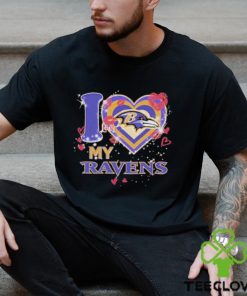 Baltimore Ravens I Love Valentine Helmet Shirt