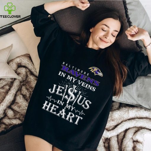 Baltimore Ravens In My Vien Jesus In My Heart Logo Shirt