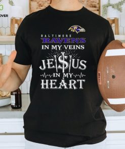 Baltimore Ravens In My Vien Jesus In My Heart Logo Shirt