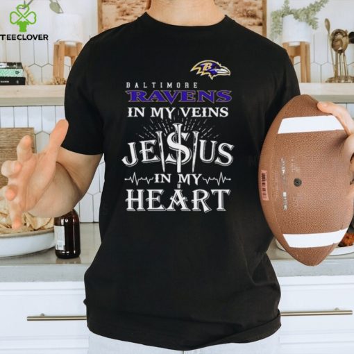 Baltimore Ravens In My Vien Jesus In My Heart Logo Shirt