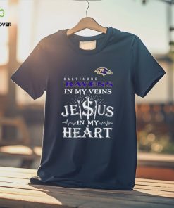 Baltimore Ravens In My Vien Jesus In My Heart Logo Shirt