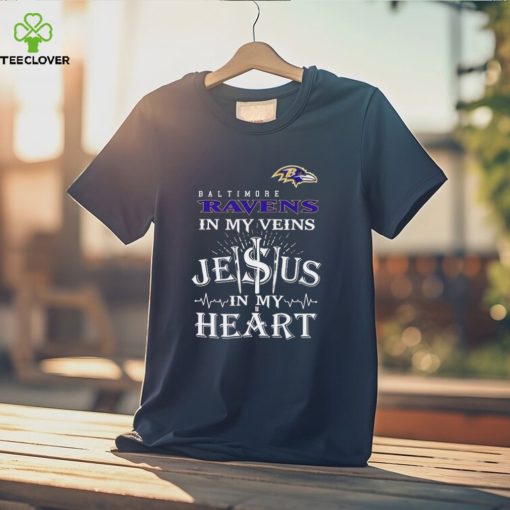 Baltimore Ravens In My Vien Jesus In My Heart Logo Shirt