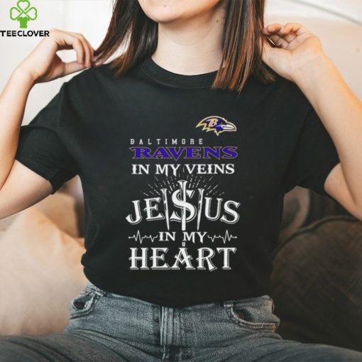 Baltimore Ravens In My Vien Jesus In My Heart Logo Shirt