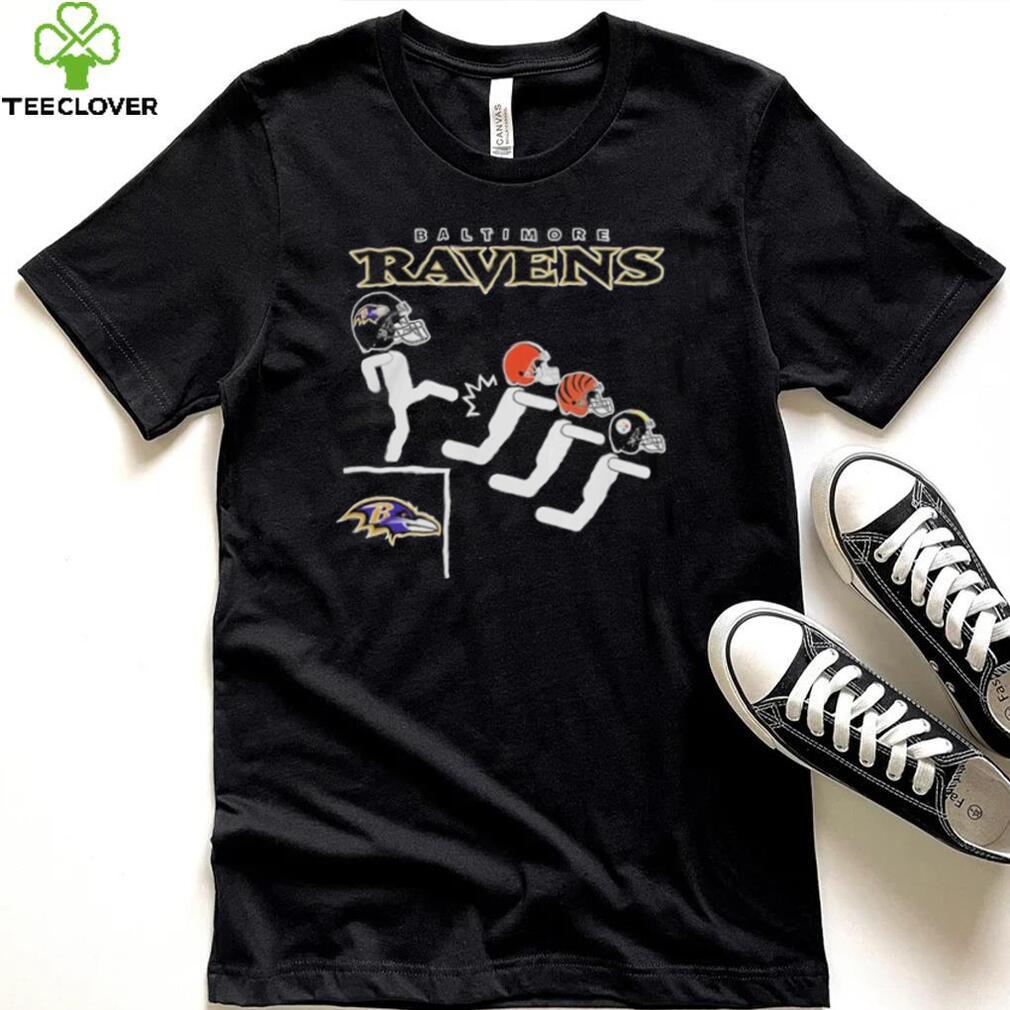 Baltimore Ravens Kick On NFL Teams Browns, Bengals And Steelers Shirt Baltimore Ravens Kick On NFL Teams Browns, Bengals And Steelers Shirt