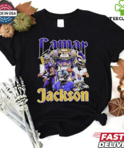Baltimore Ravens Lamar Jackson Notorious Player T Shirts