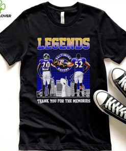 Baltimore Ravens Legends Ed Reed and Ray Lewis thank you for the memories shirt 2 Baltimore Ravens Legends Ed Reed and Ray Lewis thank you for the memories shirt