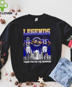 Baltimore Ravens Legends Ed Reed and Ray Lewis thank you for the memories shirt 4 Baltimore Ravens Legends Ed Reed and Ray Lewis thank you for the memories shirt