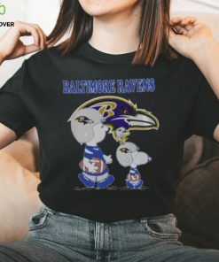 Baltimore Ravens Lets Play Football Together Snoopy Charlie Brown Shirt