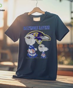 Baltimore Ravens Lets Play Football Together Snoopy Charlie Brown Shirt
