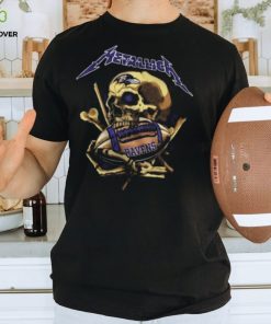 Baltimore Ravens Merch Metallica Skull Shirt