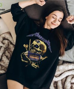 Baltimore Ravens Merch Metallica Skull Shirt