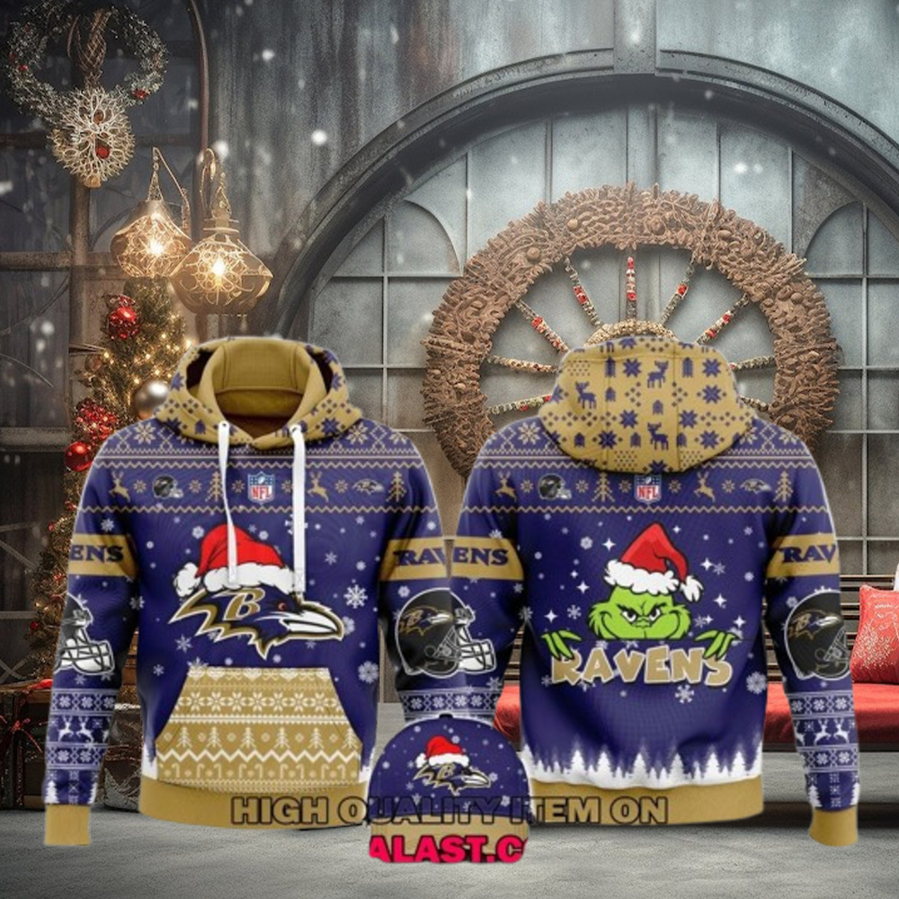 Baltimore Ravens Merry Christmas Ugly Hoodie Sweatshirt Baltimore Ravens Merry Christmas Ugly Hoodie Sweatshirt