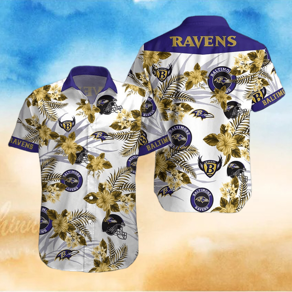 Baltimore Ravens NFL Beach Hawaiian Shirt Men And Women For Fans Gift Baltimore Ravens NFL Beach Hawaiian Shirt Men And Women For Fans Gift
