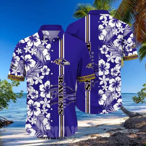 Baltimore Ravens NFL Floral Full Print Classic Hawaiian Shirt