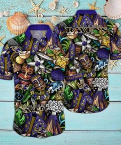 Baltimore Ravens NFL Flower Hawaii Shirt And Tshirt For Fans