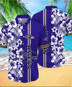Baltimore Ravens NFL Flower Hawaiian Shirt Aloha Football Shirt