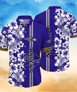 Baltimore Ravens NFL Flower Hawaiian Shirt Aloha Football Shirt