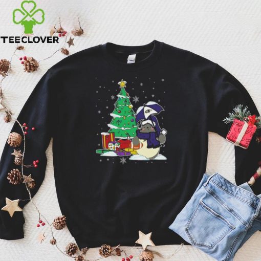 Baltimore Ravens NFL Football Cute Tonari No Totoro Christmas Tree Shirt