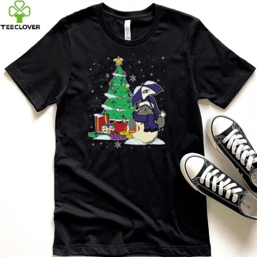 Baltimore Ravens NFL Football Cute Tonari No Totoro Christmas Tree Shirt