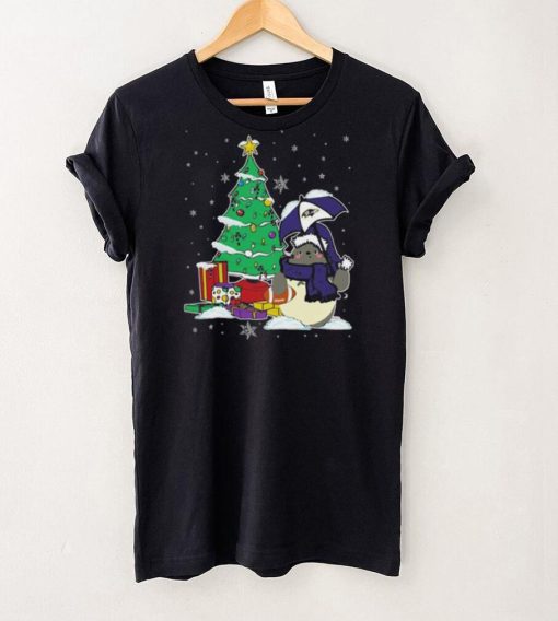 Baltimore Ravens NFL Football Cute Tonari No Totoro Christmas Tree Shirt