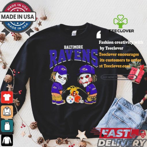 Baltimore Ravens NFL Halloween Peeing Funny Shirt