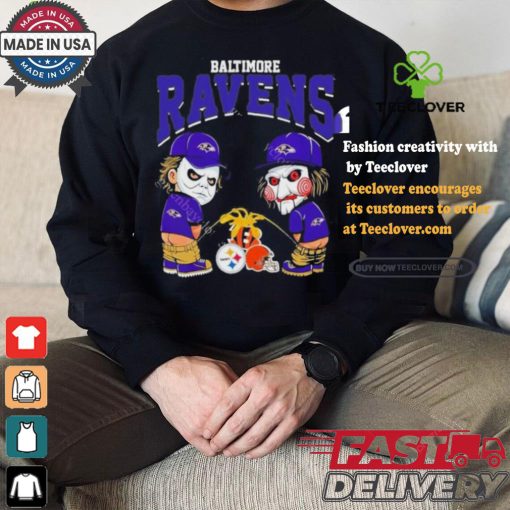 Baltimore Ravens NFL Halloween Peeing Funny Shirt