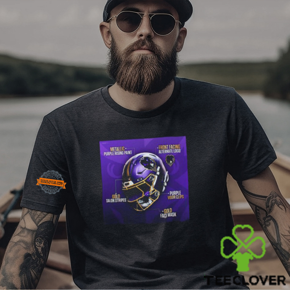 Baltimore Ravens NFL New Season Helmet Details Unisex T Shirt Baltimore Ravens NFL New Season Helmet Details Unisex T Shirt