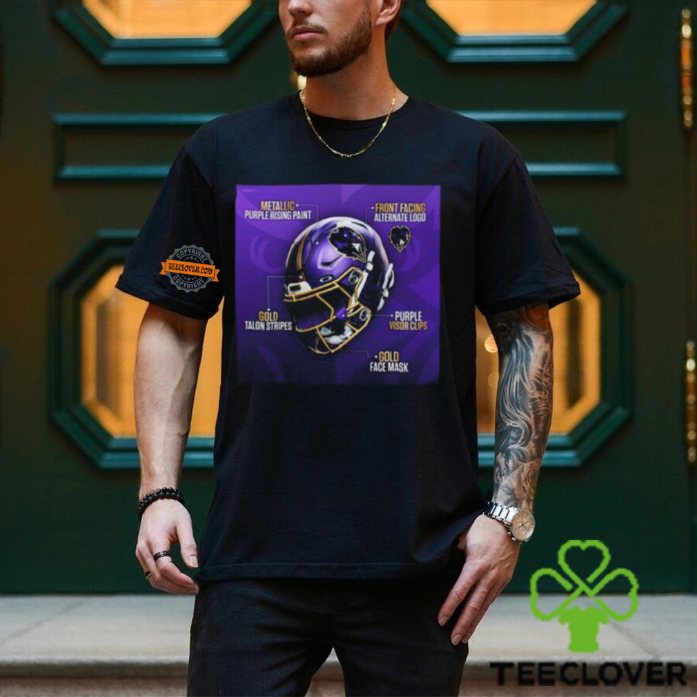 Baltimore Ravens NFL New Season Helmet Details Unisex T Shirt Baltimore Ravens NFL New Season Helmet Details Unisex T Shirt
