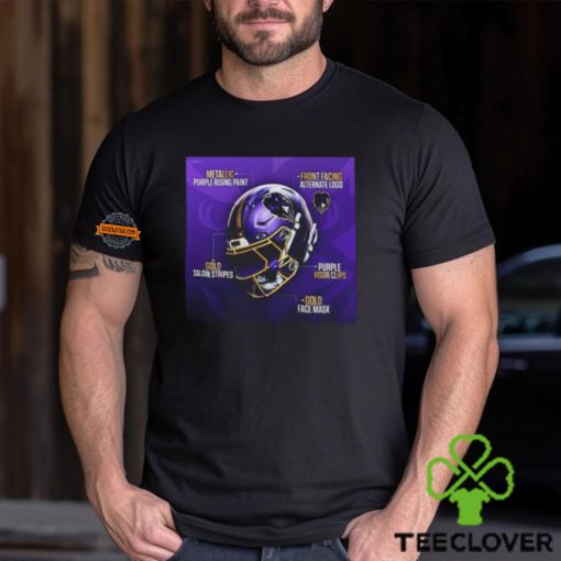 Baltimore Ravens NFL New Season Helmet Details Unisex T Shirt