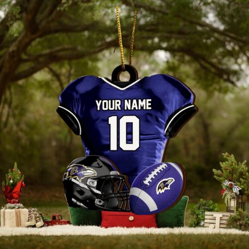 Baltimore Ravens NFL Sport Ornament Custom Name And Number