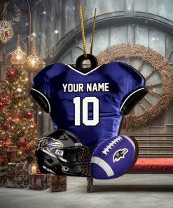 Baltimore Ravens NFL Sport Ornament Custom Name And Number