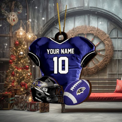 Baltimore Ravens NFL Sport Ornament Custom Name And Number