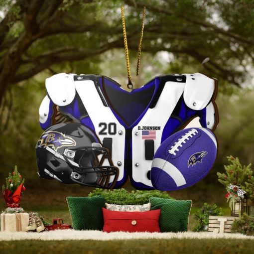 Baltimore Ravens NFL Sport Ornament Custom Your Name And Number