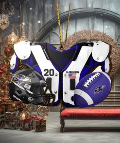 Baltimore Ravens NFL Sport Ornament Custom Your Name And Number