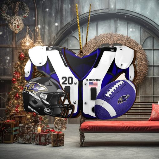 Baltimore Ravens NFL Sport Ornament Custom Your Name And Number