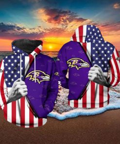 Baltimore Ravens NFL US Flag Team 3D Printed Hoodie Ver 1