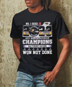 Baltimore Ravens No. 1 Seed 2023 AFC North Division Champions Won Not Done hoodie, sweater, longsleeve, shirt v-neck, t-shirt