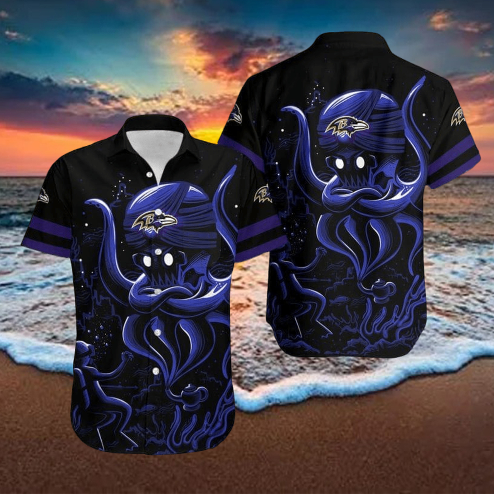 Nfl Baltimore Ravens Hawaiian Shirt For Fans-1