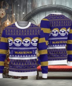 Baltimore Ravens Pumpkin Ugly Christmas Sweaters