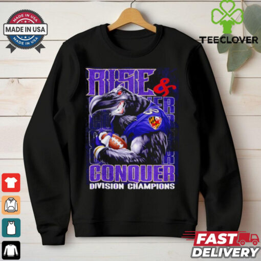 Baltimore Ravens Rise and Conquer Division Champions retro shirt