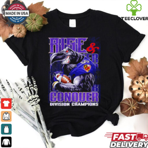 Baltimore Ravens Rise and Conquer Division Champions retro shirt