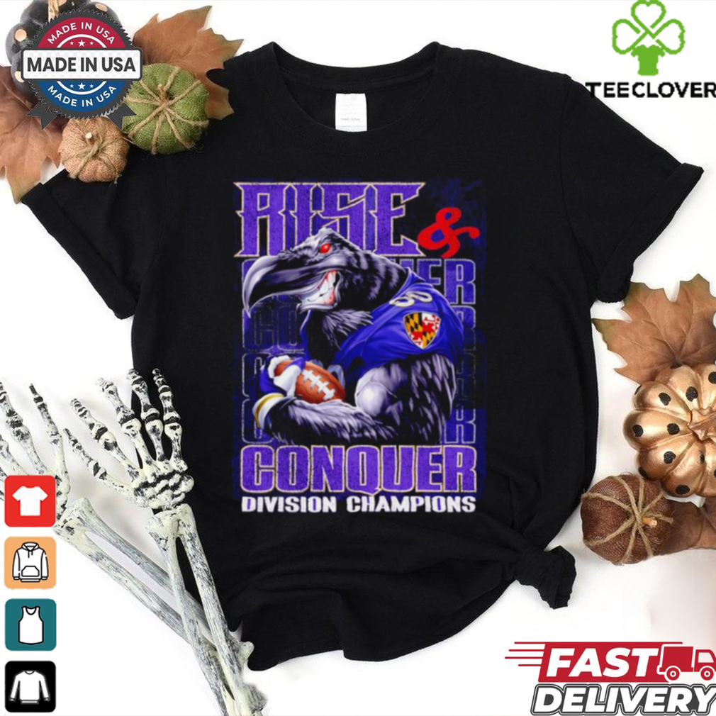 Baltimore Ravens Rise and Conquer Division Champions retro shirt Baltimore Ravens Rise and Conquer Division Champions retro shirt