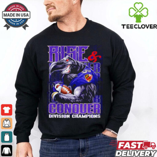 Baltimore Ravens Rise and Conquer Division Champions retro shirt