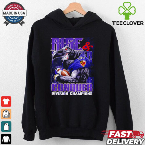 Baltimore Ravens Rise and Conquer Division Champions retro shirt