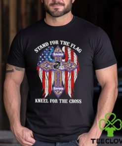 Baltimore Ravens Stand For The Flag Kneel For The Cross 2024 T shirt 2 Baltimore Ravens Stand For The Flag Kneel For The Cross 2024 T shirt