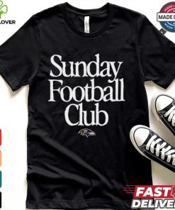 Baltimore Ravens Sunday Football Club Heavyweight T Shirt