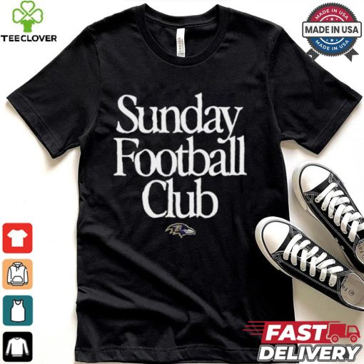 Baltimore Ravens Sunday Football Club Heavyweight T Shirt