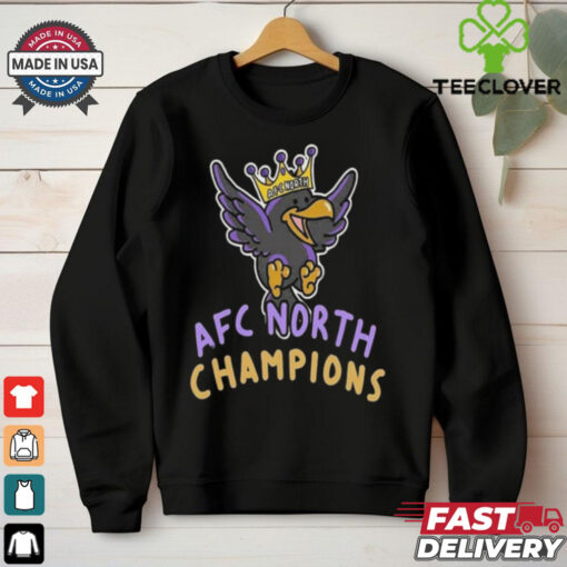 Baltimore Ravens The King Of AFC North Champions NFL Playoffs 2024 2025 Merch By CornDoggyLoL T shirt