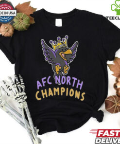 Baltimore Ravens The King Of AFC North Champions NFL Playoffs 2024 2025 Merch By CornDoggyLoL T shirt
