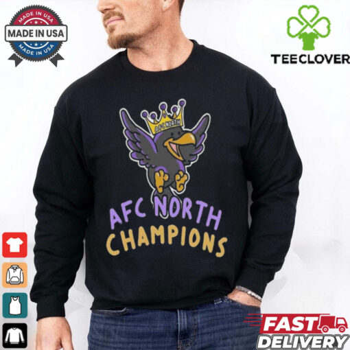 Baltimore Ravens The King Of AFC North Champions NFL Playoffs 2024 2025 Merch By CornDoggyLoL T shirt